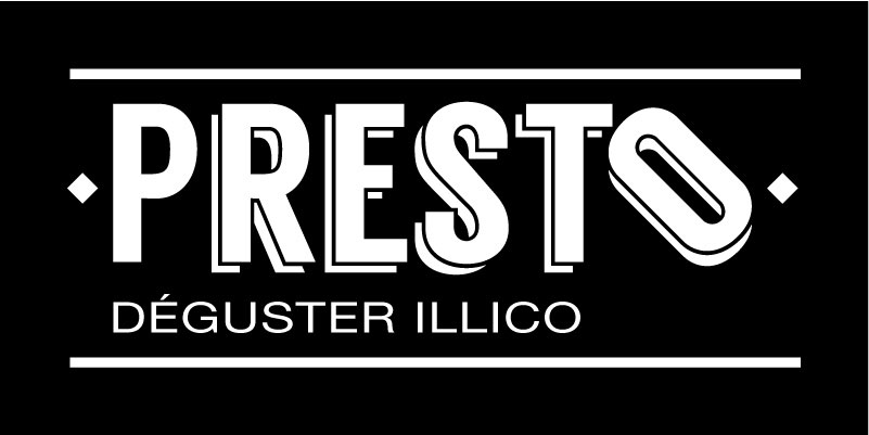 logo presto blanc